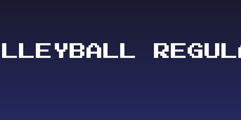 Volleyball Regular Social Header
