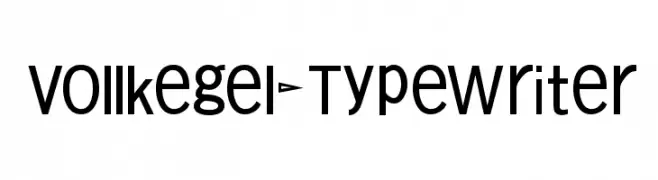 Vollkegel-Typewriter  Fuentes Gratis Descargar