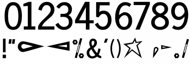 Vollkegel-Typewriter Font OTHER CHARS