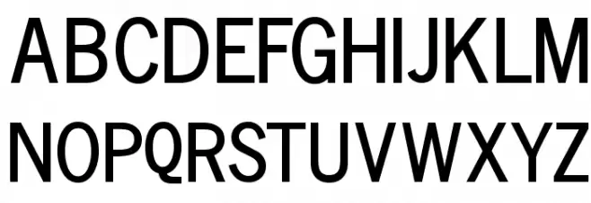 Vollkegel-Typewriter Schriftart Groß