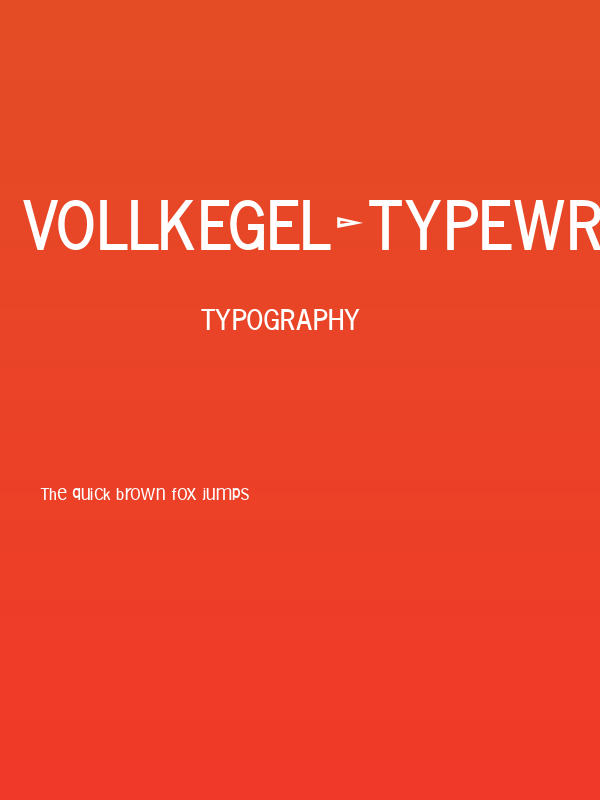 Vollkegel-Typewriter Poster