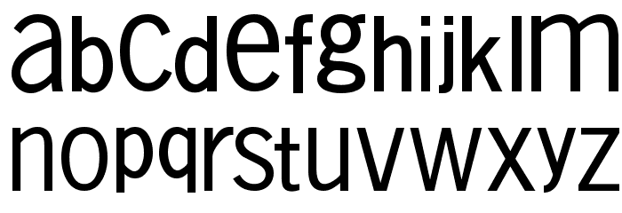 Vollkegel-Typewriter Font LOWERCASE