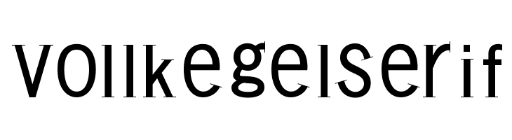 VollkegelSerif  フリーフォントのダウンロード
