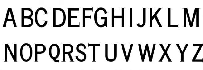 VollkegelSerif Font Litere mari