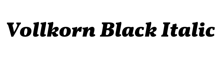 Vollkorn Black Italic  baixar fontes gratis