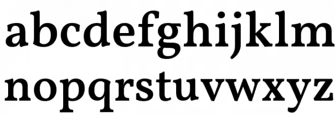 Vollkorn Medium 字体 小写