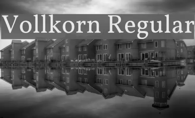 Vollkorn Regular Font examples
