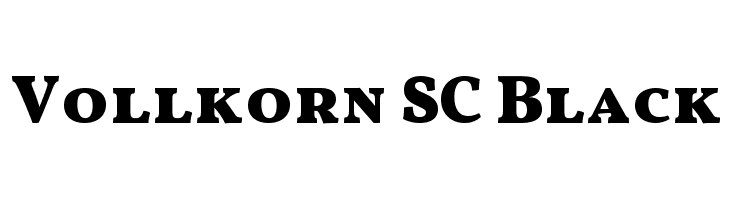 Vollkorn SC Black  免费字体下载