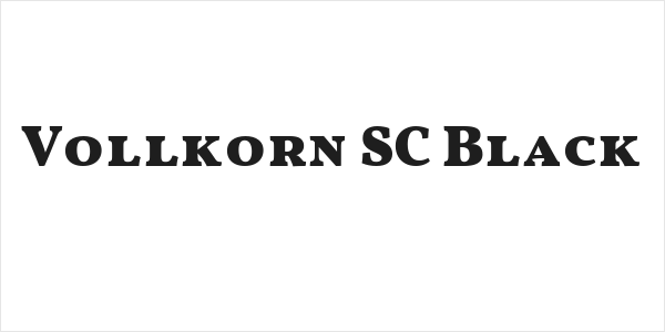 Vollkorn SC Black Logo