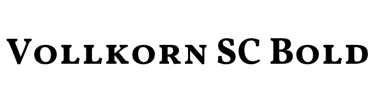 Vollkorn SC Bold Font