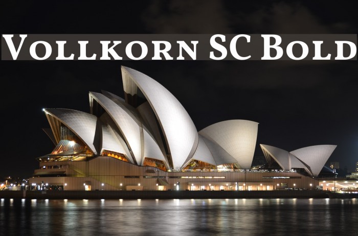 Vollkorn SC Bold Font examples