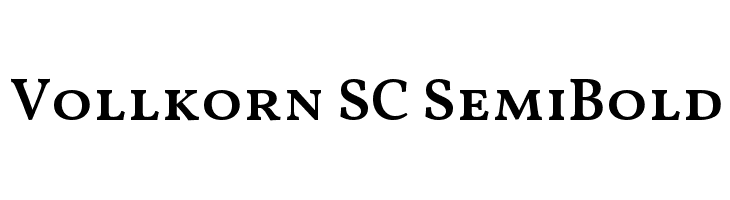 Vollkorn SC SemiBold Font