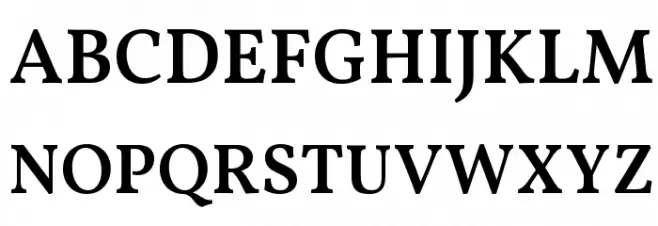 Vollkorn SC SemiBold 字体 大写