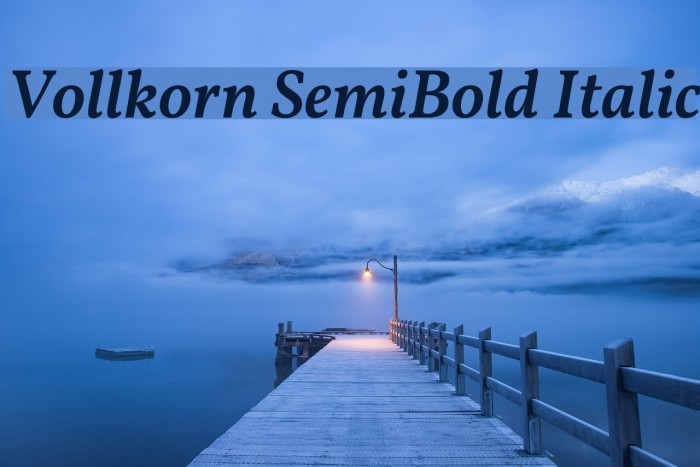 Vollkorn SemiBold Italic Font examples