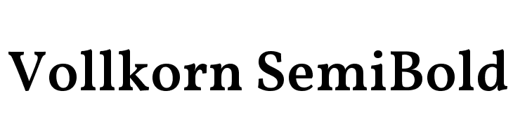 Vollkorn SemiBold Font