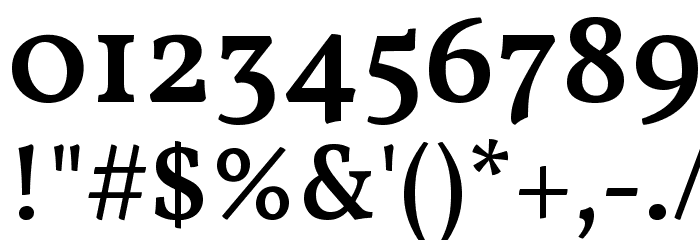 Vollkorn SemiBold Font OTHER CHARS