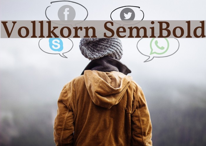 Vollkorn SemiBold Font examples