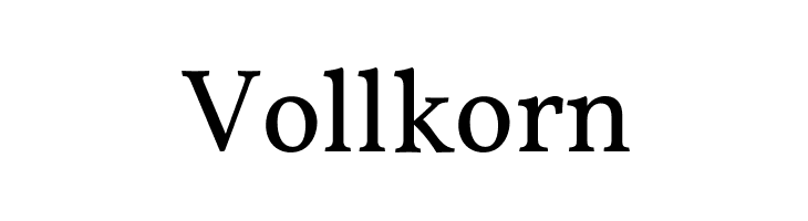 Vollkorn Font