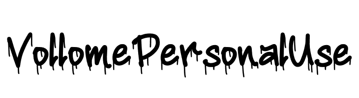 Vollome Personal Use  Frei Schriftart Herunterladen