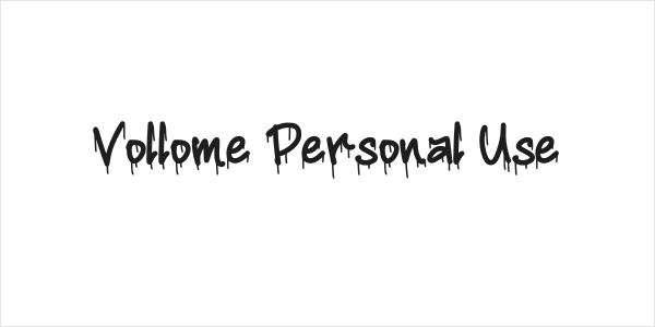 Vollome Personal Use Logo