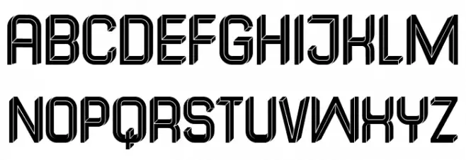 Vologda Regular Font Litere mari