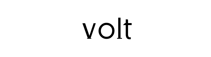 Volt  フリーフォントのダウンロード