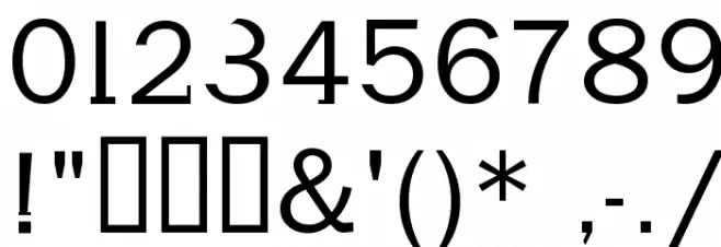 Volt Font OTHER CHARS