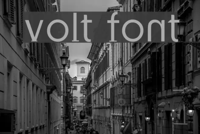Volt Font examples
