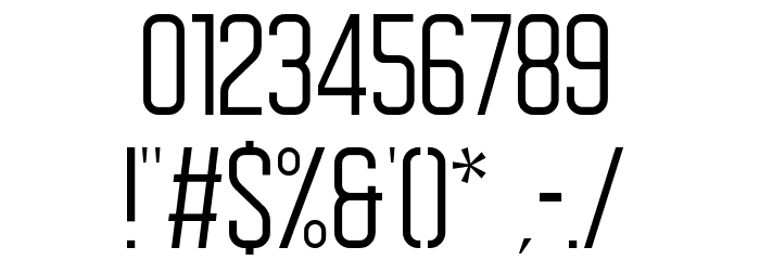 Voltage-Light Font OTHER CHARS