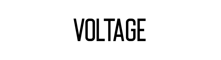 Voltage  フリーフォントのダウンロード