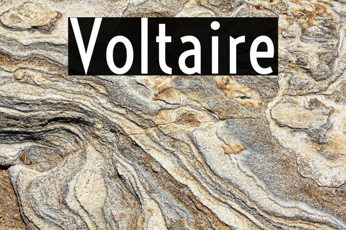 Voltaire Font examples