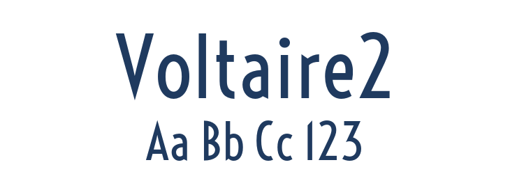 Voltaire2 Font Preview