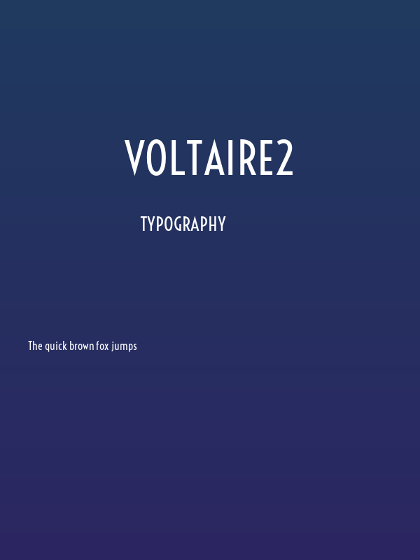 Voltaire2 Poster