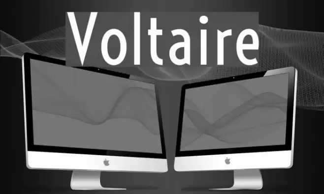 Voltaire Font examples