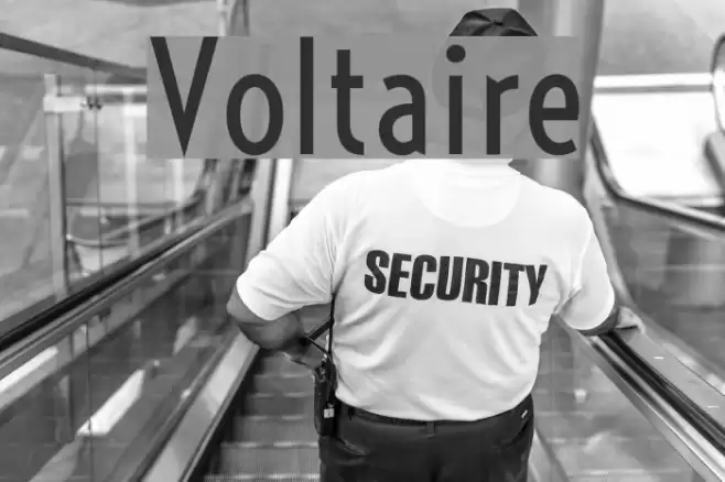 Voltaire Font examples