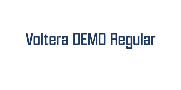 Voltera DEMO Regular Logo