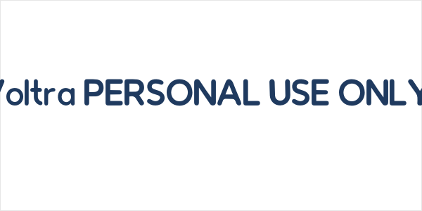 Voltra PERSONAL USE ONLY! Logo