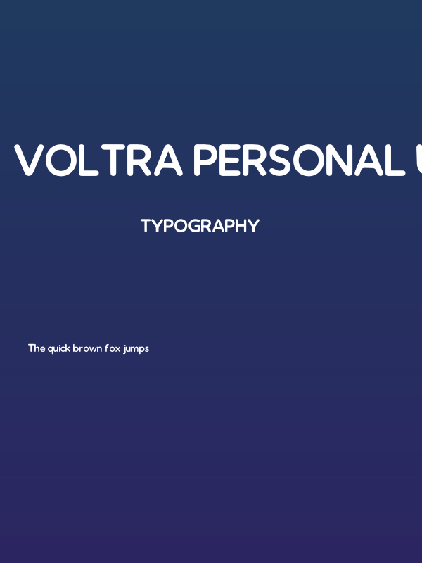 Voltra PERSONAL USE ONLY! Poster