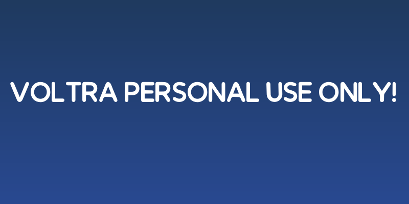 Voltra PERSONAL USE ONLY! Social Header