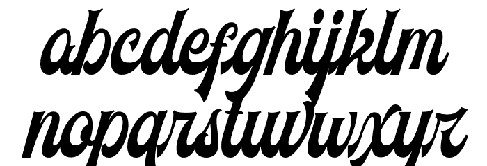 Voltury Font LOWERCASE