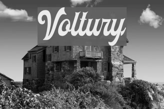 Voltury Font examples