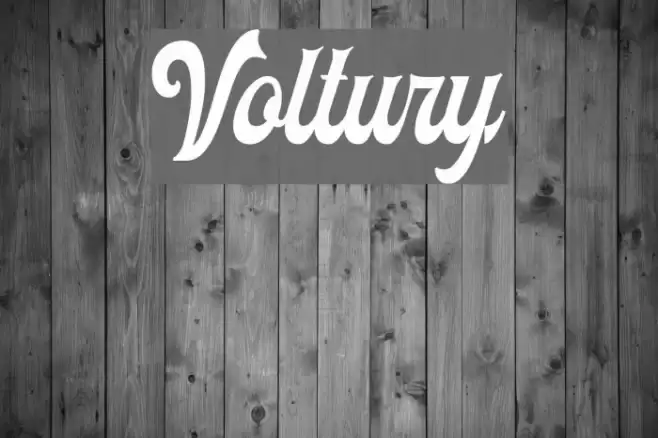 Voltury Font examples