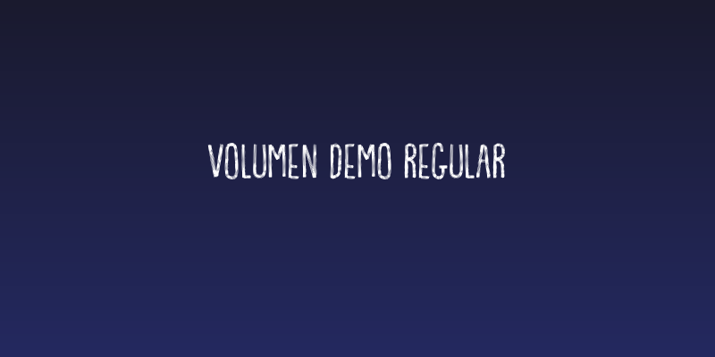 Volumen DEMO Regular Social Header