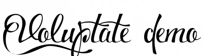 Voluptate_demo  フリーフォントのダウンロード