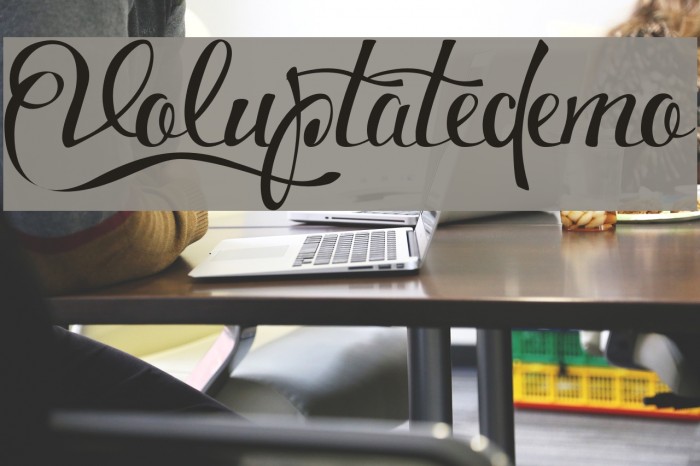 Voluptate_demo Font examples