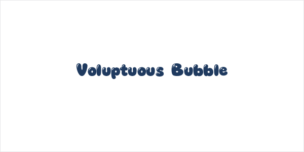 Voluptuous Bubble Logo
