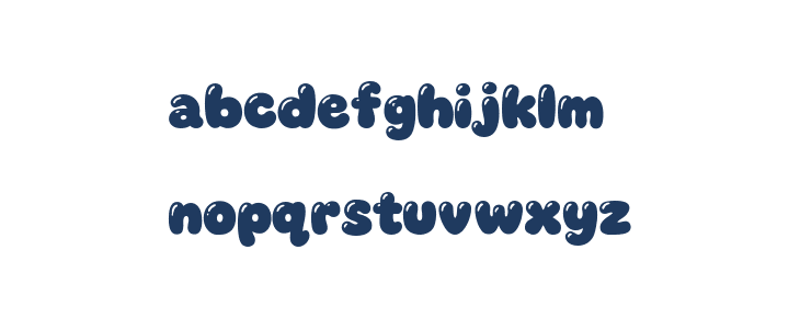 Voluptuous Bubble Lowercase