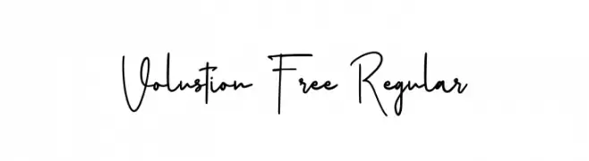 Volustion Free Regular  Free Fonts Download