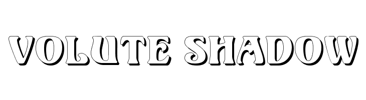 Volute Shadow Font