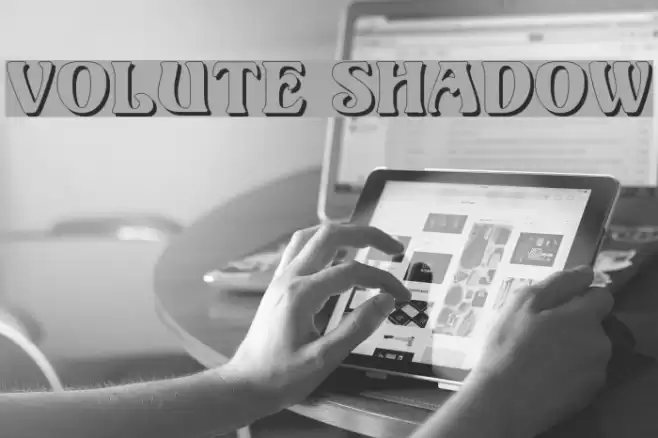 Volute Shadow Font examples